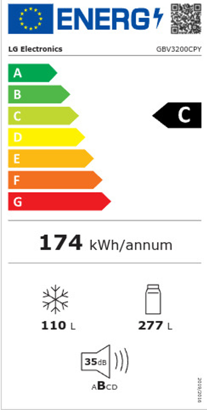 Psugiokatapsuktis LG GBV3200CPY Prime Silver C